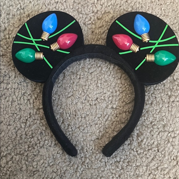 Accessories - Festive Mouse Ear Headband with Lights
